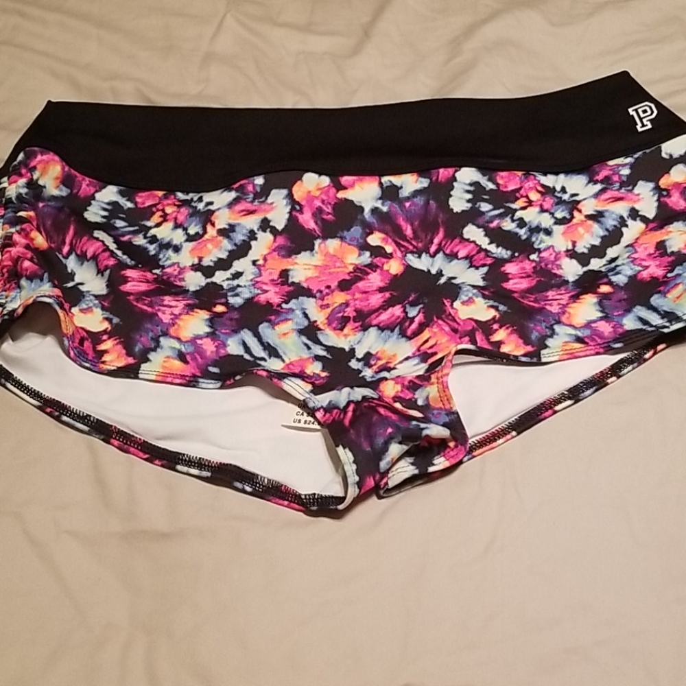 Pink Gym to Swim bottoms NWT size L